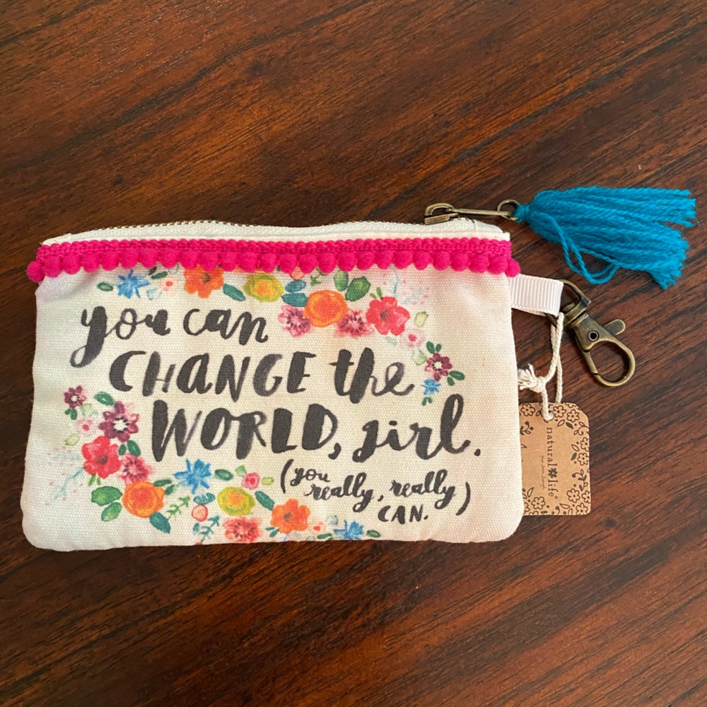 SOLD You Can Change the World ID Pouch
